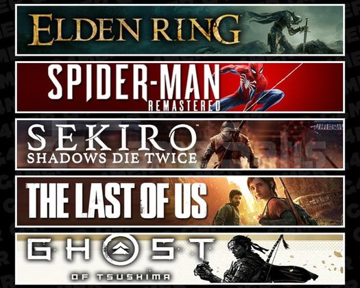 Elden +Spider 1 +Sekiro +TLOU1 +Tsushima