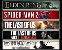 Elden +Spider 2 +TLOU1 +2 +Tsushima