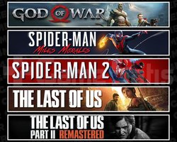 GOW +Miles +Spider 2 +TLOU1 +2