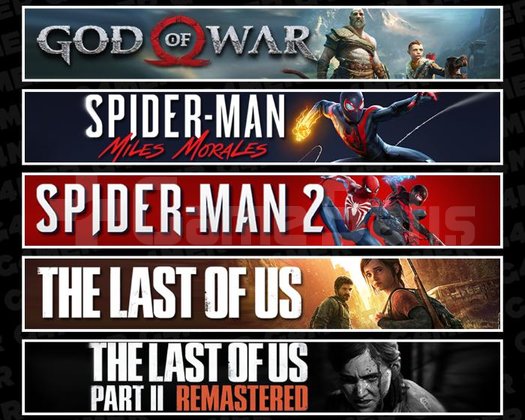 GOW +Miles +Spider 2 +TLOU1 +2
