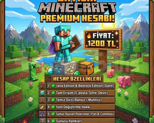 Minecraft Hesabı Satılık