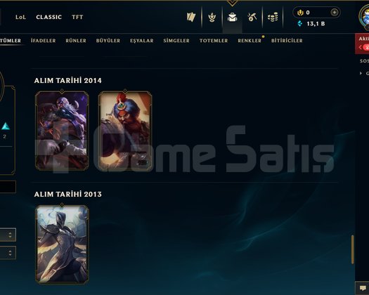 TR / KARA ALİSTAR / NADİR SKİNLER |