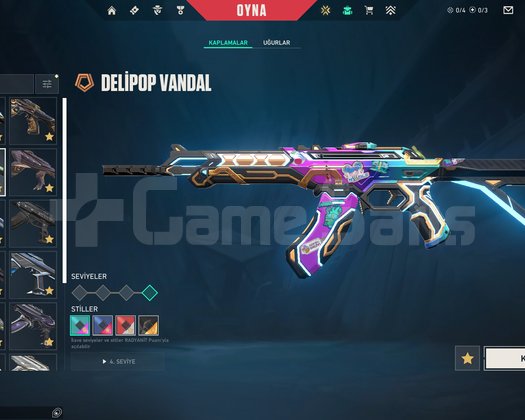 VALORANT RANK IMMO 186+ SKİN DOPDOLU