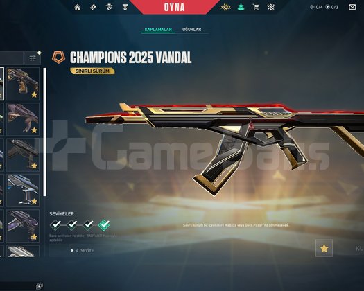 VALORANT RANK IMMO 186+ SKİN DOPDOLU