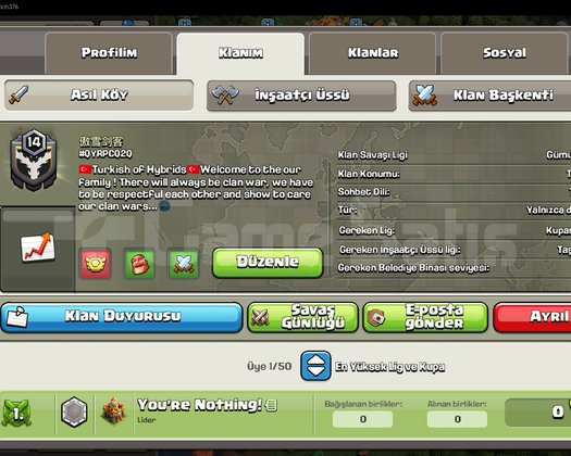 Clash of Clans 14 Level Çin klanı
