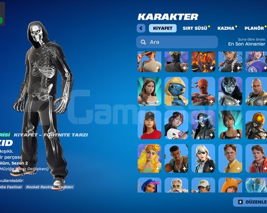 DOPDOLU FORTNITE EPIC GAMES HESABI
