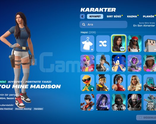 DOPDOLU FORTNITE EPIC GAMES HESABI
