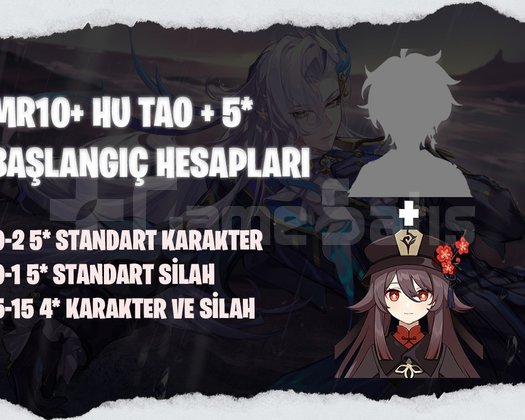 EU | MR10+ Hu Tao + 5* Karakter
