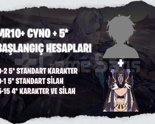 EU | MR10+ Cyno + 5* Karakter