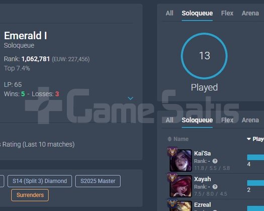 146 skin master peak/mmr valosu immo 2