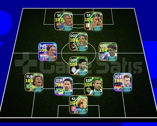 KG 3228 3 BOMBACI+ETO+MODRİC+RONALDİNHO