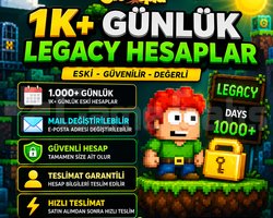 Growtopia 1K+ Günlük Legacy Hesaplar