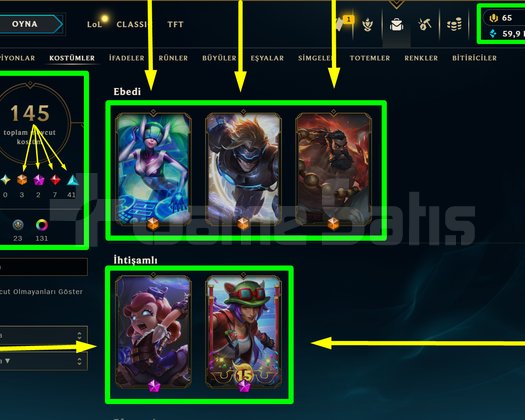 395 LVL + 145 KOSTÜM + 172 HERO + MAİL!