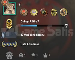 FACEİT+12K OYUN+ 5 MADALYA 25 WİN 58 SAA
