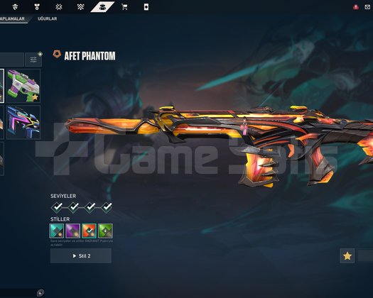 Valorant Silver hesap skinli Peak Plat 1