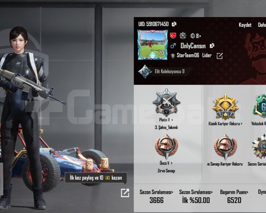 6 Yıllık Pubg mobile hesabı