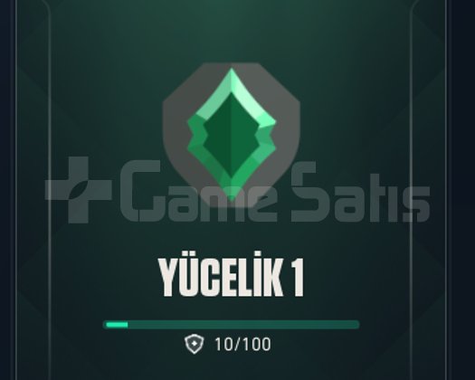Yücelik 1 Yüksek MMR Hesap