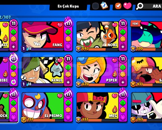 40 bin kupa bol kostümlü Brawl stars