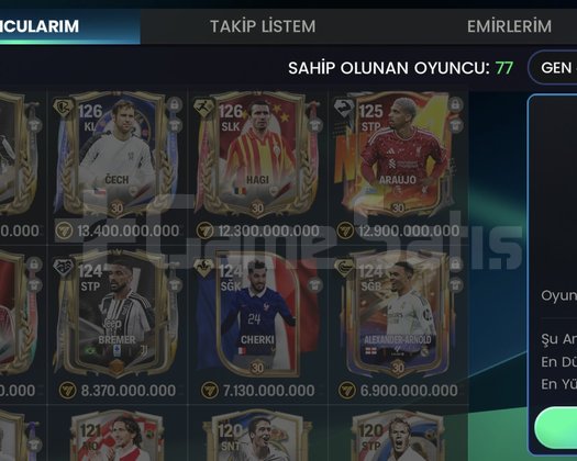 ACİL SATILIK 125 GEN FC MOBİLE HESABI