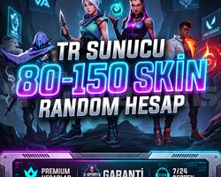 TR | 80 - 150 SKİN HESAPLAR / BOŞ YOK
