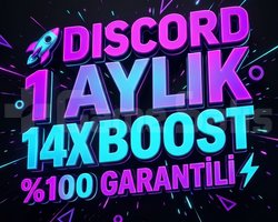 DISCORD 1 AYLIK 14X BOOST GARANTİLİ