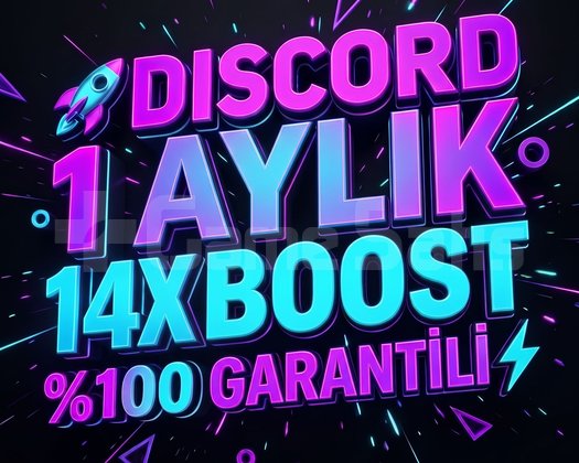 DISCORD 1 AYLIK 14X BOOST GARANTİLİ