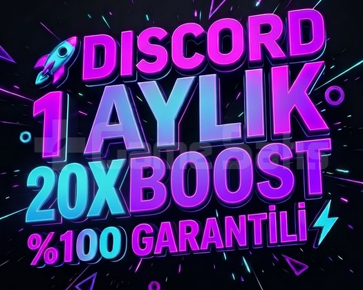 DISCORD 1 AYLIK 20X BOOST GARANTİLİ