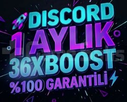 DISCORD 1 AYLIK 36X BOOST GARANTİLİ