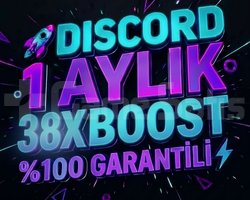 DISCORD 1 AYLIK 38X BOOST 100 GARANTİLİ