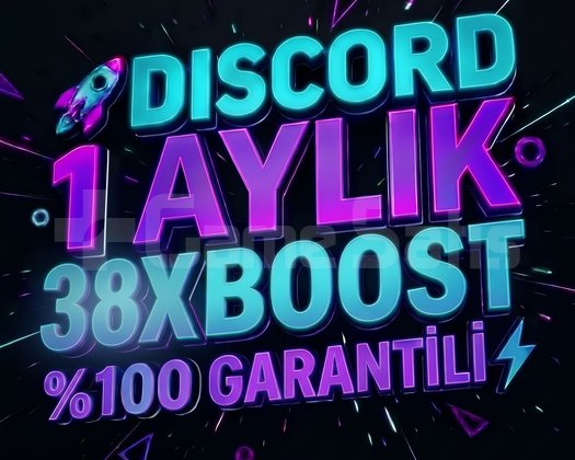 DISCORD 1 AYLIK 38X BOOST 100 GARANTİLİ