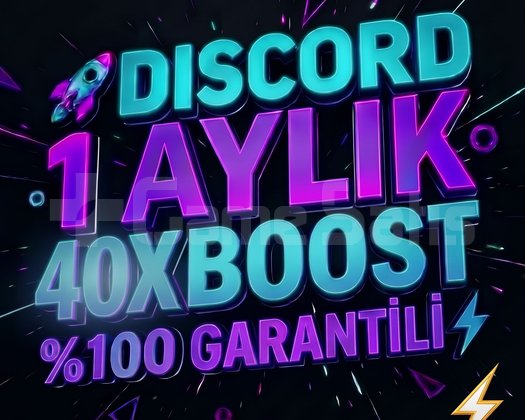 DISCORD 1 AYLIK 40X BOOST 100 GARANTİLİ