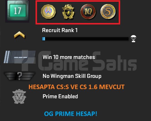 4 MADALYA PRIME | 17 YILLIK STEAM HESAP