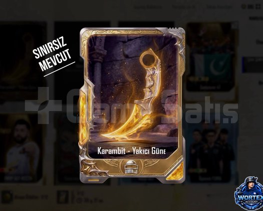 KARAMBİT KARTI İLANI !! STOKLAR SINIRSIZ