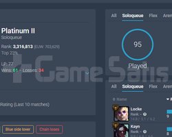 EUW 95 MAÇ PLAT 2 HESAP 29+ GELİYOR