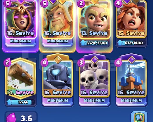 Clash royal güzel hesap