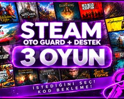İSTEDİĞİNİZ 3 OYUN OTOMATİK TESLİMAT