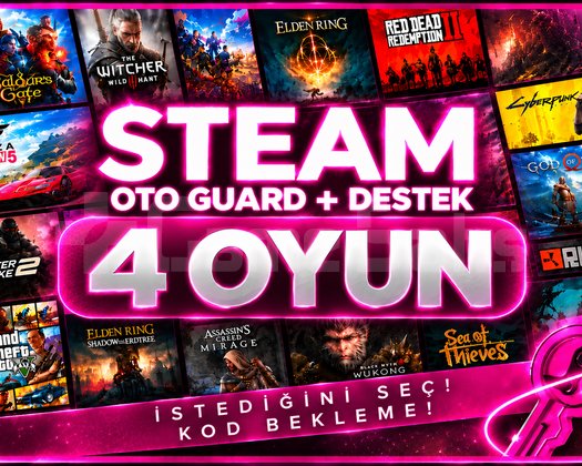 İSTEDİĞİNİZ 4 OYUN OTOMATİK TESLİMAT