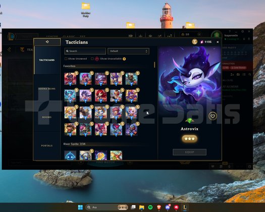 EUW PLAT 3 130 + CHAR+ TFT CHİBİLER