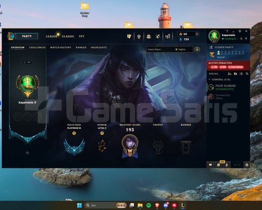 EUW PLAT 3 130 + CHAR+ TFT CHİBİLER