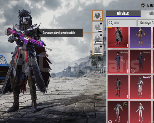 Maskara m4 mevcuttur id ksrtı vardır
