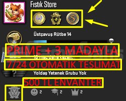 OTO | PRİME + 3-MADALYA + FACEİT + 500TL
