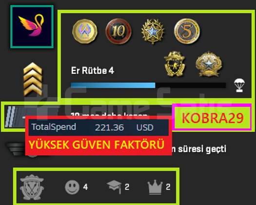 FACEİT+8K OYUN+6 MADLYA 217 WİN 728 SAAT