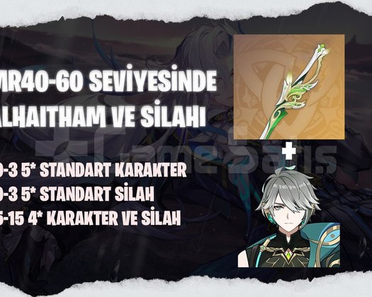 EU | MR40+ Alhaitham + Kendi Silahı