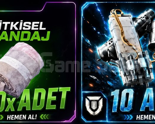 10x Orta Kalkan 50x Bitkisel Bandaj