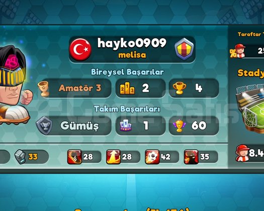 33 GÜÇ KAFA TOPU 2 BAŞLANGIÇ HESABI