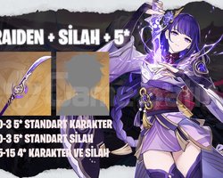 EU | MR40+ Raiden Shogun + Silahı + 5*