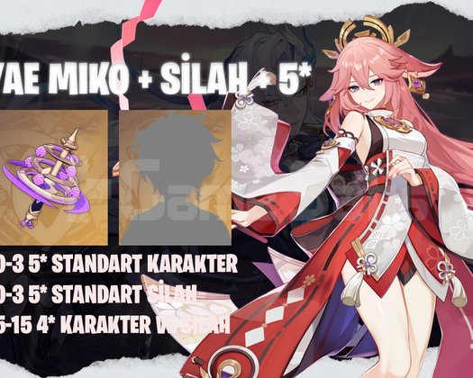 EU | MR40+ Yae Miko + Silahı + 5*