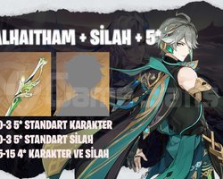 EU | MR40+ Alhaitham + Silahı + 5*