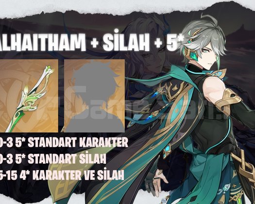 EU | MR40+ Alhaitham + Silahı + 5*