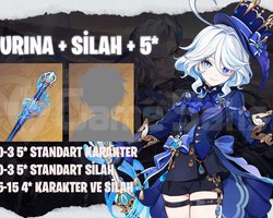 EU | MR40+ Furina + Silahı + 5*